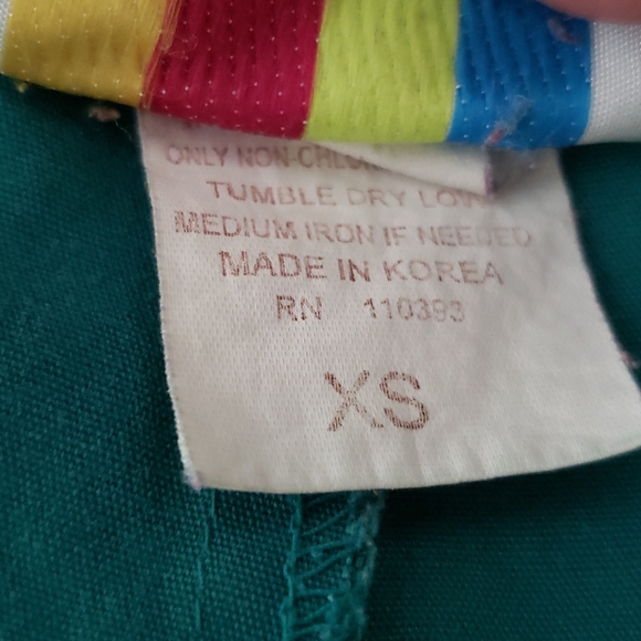 Expo XS Blue Green Unisex Scrub Pants - Picture 7 of 7